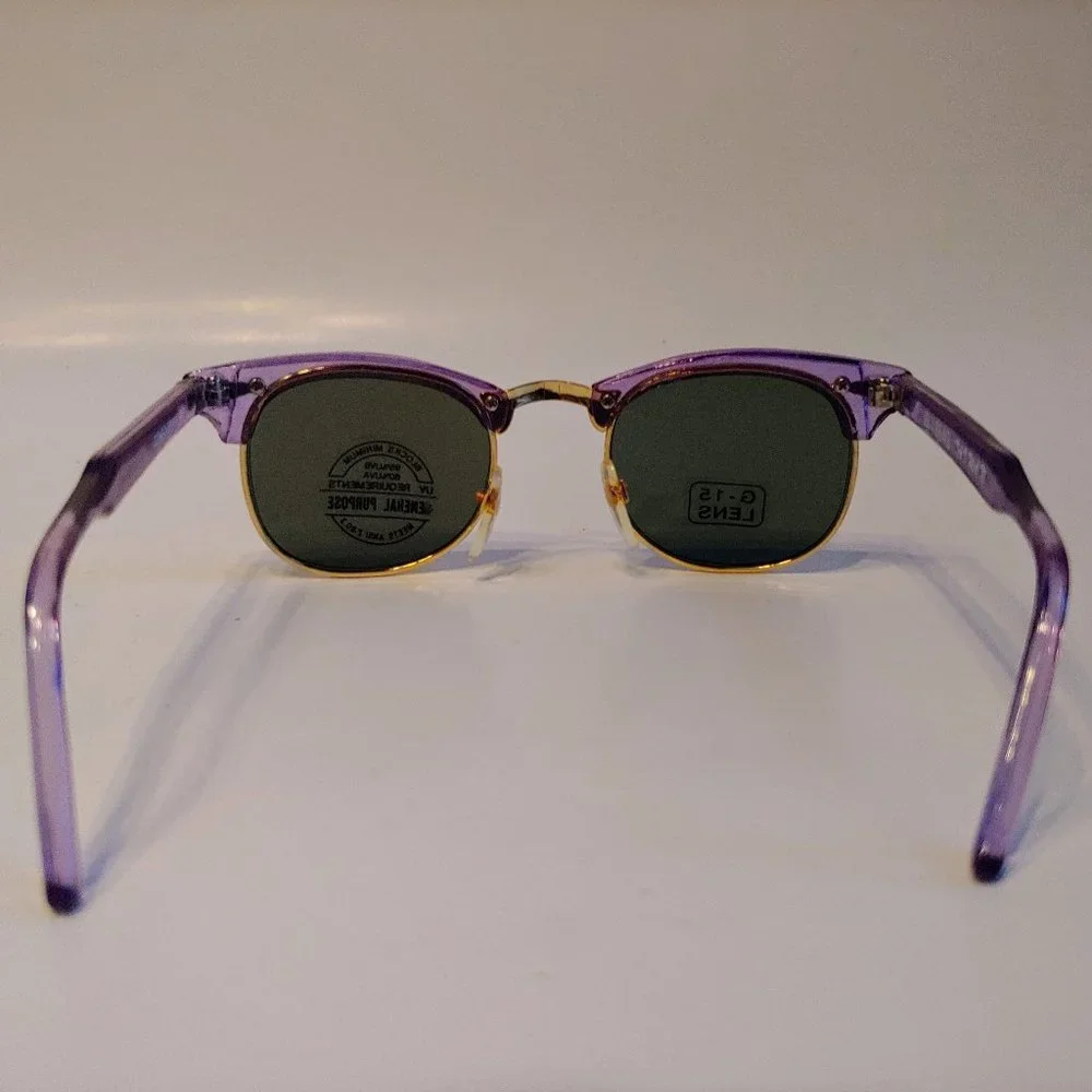 (NWT) Vintage 90's Kids Soho Combo Sports Sunglasses (Crystal Purple)